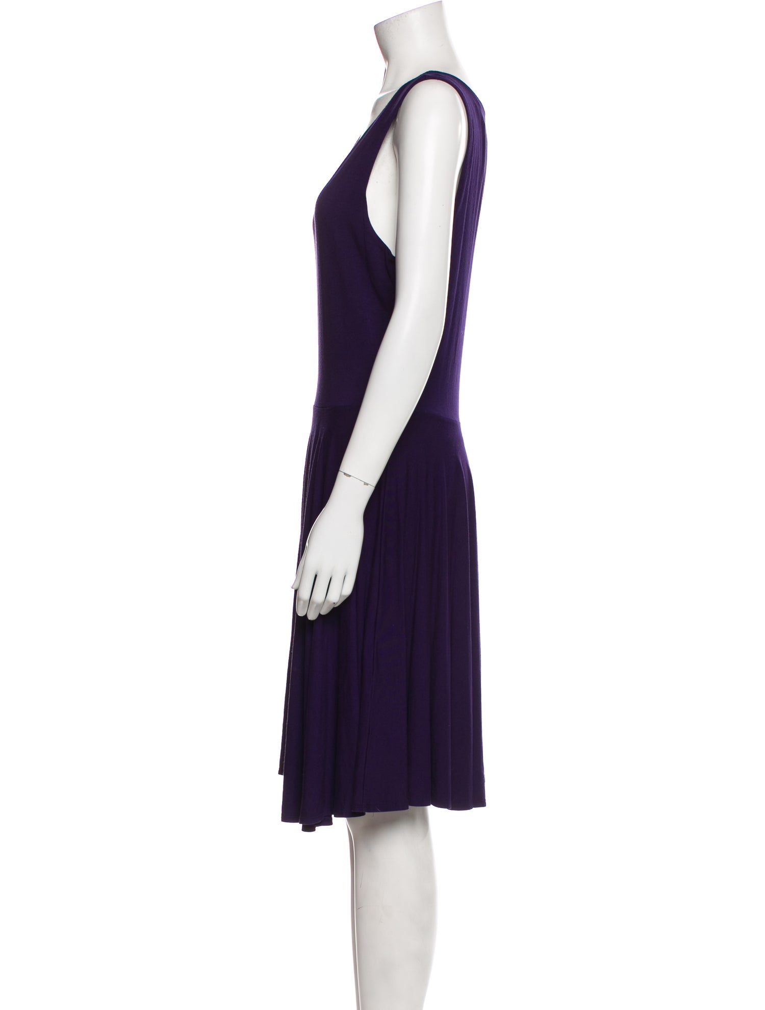 Cynthia Rowley Scoop Neck Knee-Length Dress
